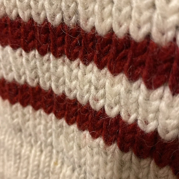 Kyber Outerwear Thick Wool Knitted MiniS kirt Sz8 Heritage Stripe Cabin Cottage - Picture 3 of 12
